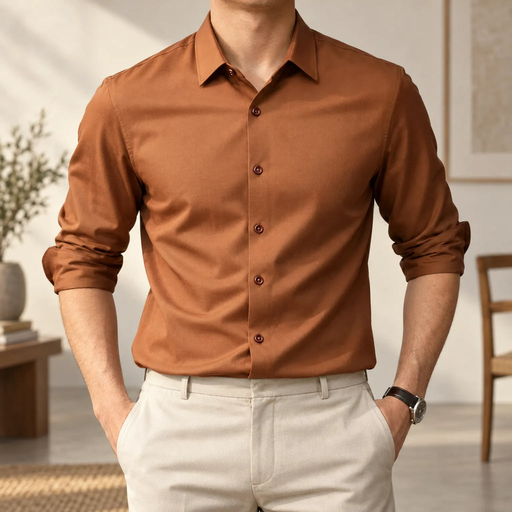 Men's Casual Button-Up Shirt | Versatile Fit for All Occasions